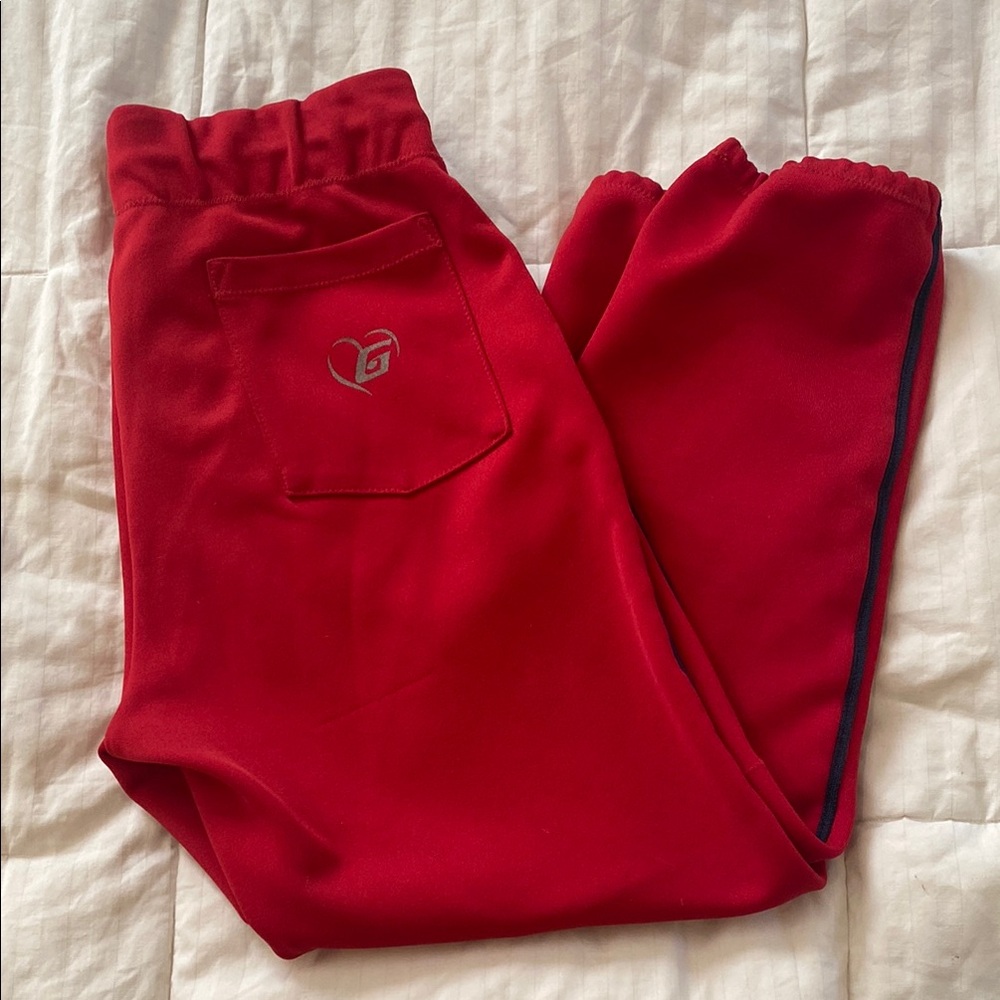Red The Gluv softball pants